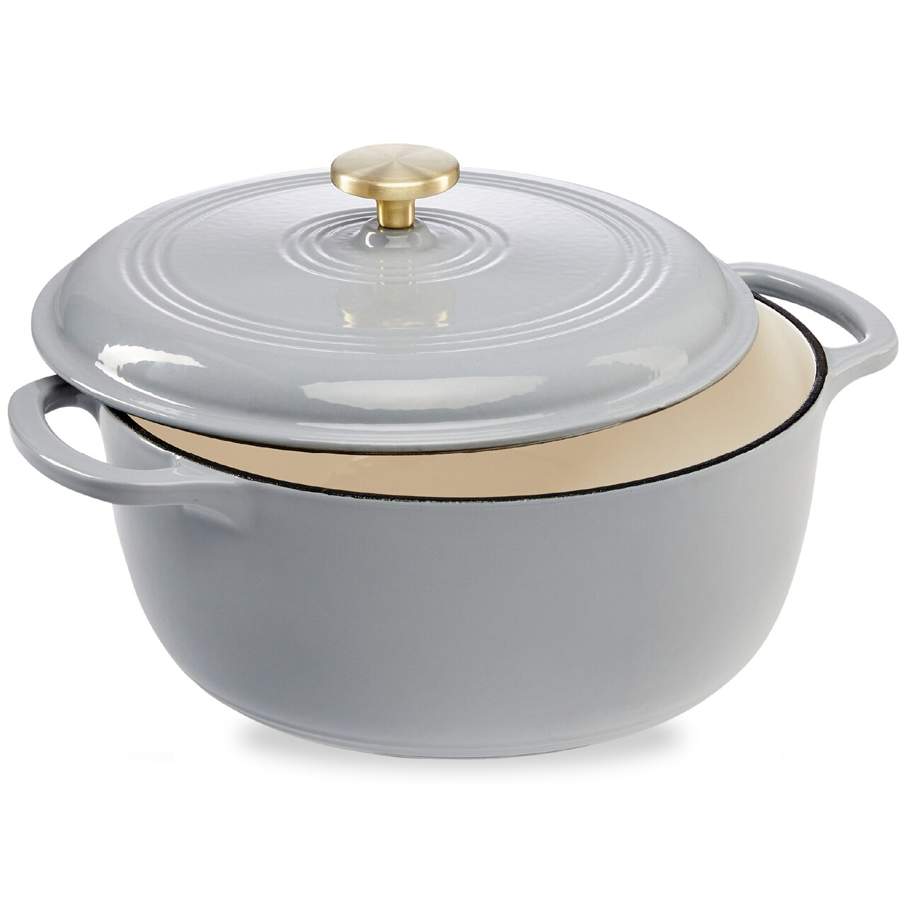 Best Choice Products 7.5 Quart Enamel Cast-Iron Dutch Oven, Heavy-Duty Cookware w/ Dual Handles, Lid